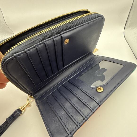 Multicolor Wallet Leather 7” X 4” - Picture 4 of 5